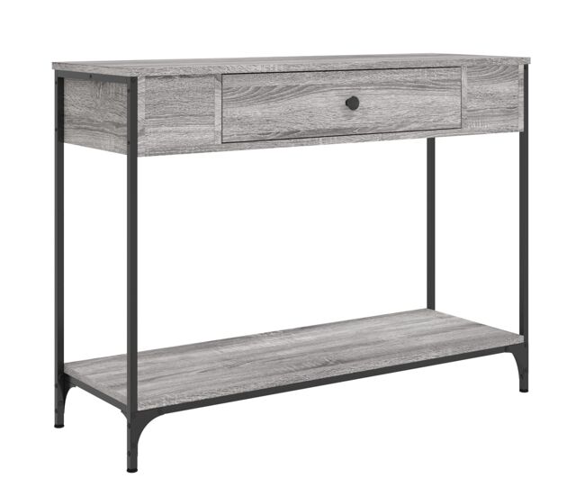 Mesa consola - mesa de entrada madera de ingeniería gris sonoma 100x34,5x75 cm