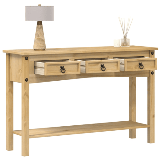 Mesa Consola - Mesa De Entrada Corona 114x34,5x73 cm madeira de pinho maciça