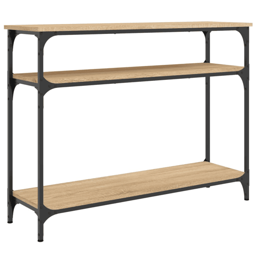 Mesa Consola - Mesa De Entrada 100x29x75 cm derivados de madeira carvalho sonoma