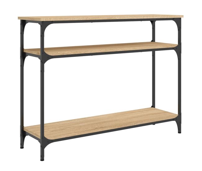 Mesa consola - mesa de entrada madera de ingeniería roble sonoma 100x29x75 cm