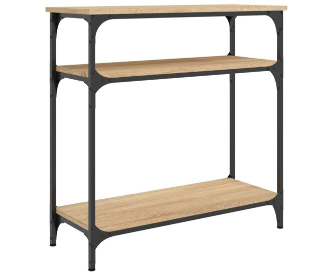 Mesa consola - mesa de entrada madera de ingeniería roble sonoma 75x29x75 cm