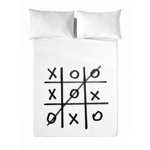 ICEHOME - Conjunto de lençóis estampados de 2 peças para cama 90 - Algodão extra macio - Inclui lençol de cima + 1 fronha - 3N STRIPE