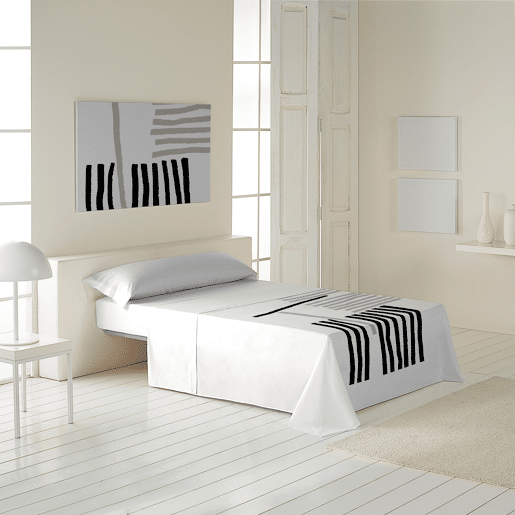 ICEHOME - Conjunto de lençóis estampados de 2 peças para cama 90 - Algodão extra macio - Inclui lençol de cima + 1 fronha - NEXUS
