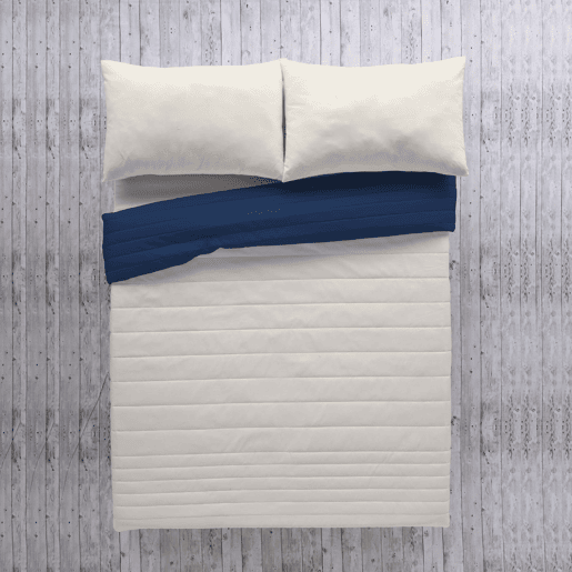 COLCHA BOUTI REVERSÍVEL BICOLOR AZUL 1L198 PEDRA CAMA 180