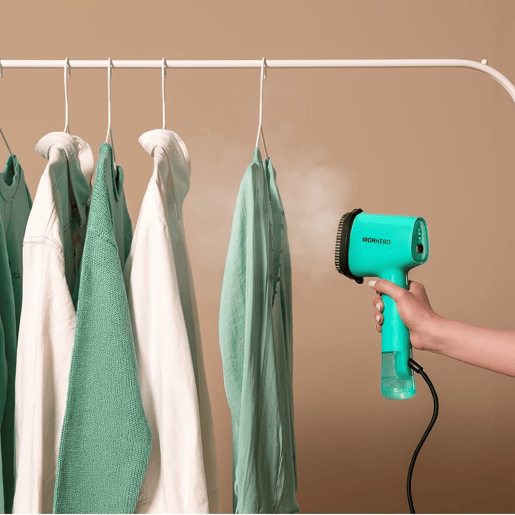 Ferro de passar roupa vertical Cecotec IronHero V-1500 Essential Green com base de cerâmica, potência de 1500 W e vapor