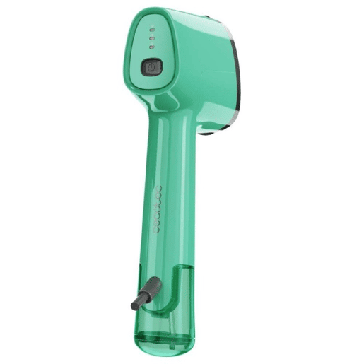 Ferro de passar roupa vertical Cecotec IronHero V-1500 Essential Green com base de cerâmica, potência de 1500 W e vapor