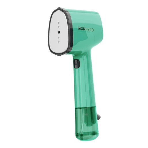 Ferro de passar roupa vertical Cecotec IronHero V-1500 Essential Green com base de cerâmica, potência de 1500 W e vapor