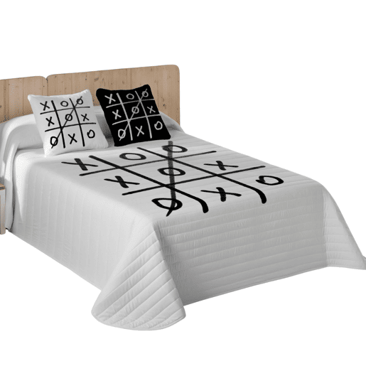 ICEHOME - Colcha Bouti Estampada - Peso 70 Gramas - Cama 90 - 3N STRIPE