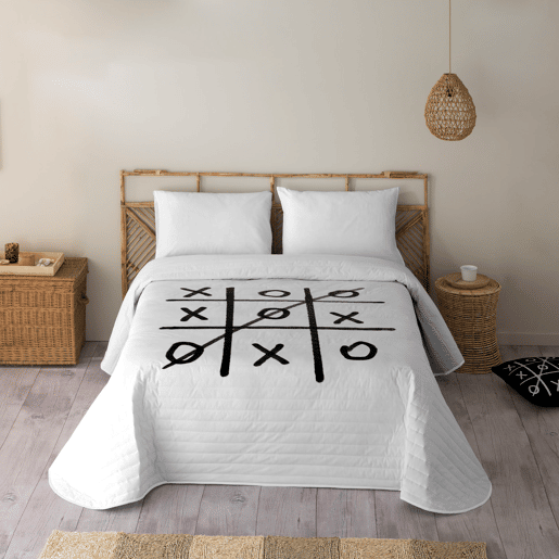 ICEHOME - Colcha Bouti Estampada - Peso 70 Gramas - Cama 135 - 3N STRIPE