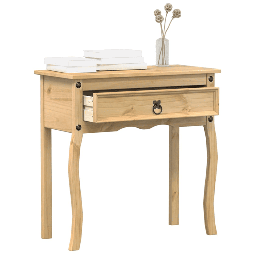 Mesa Consola - Mesa De Entrada Corona 73x35x73 cm madeira de pinho maciça