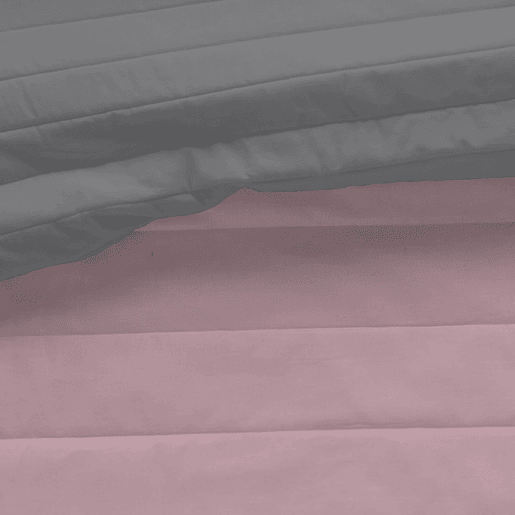 COLCHA BOUTI REVERSÍVEL BICOLOR ROSA VELHOL.807 CINZA CAMA 180