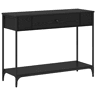Mesa Consola - Mesa De Entrada Carvalho preto 100 x 34.5 x 75 cm Madeira processada