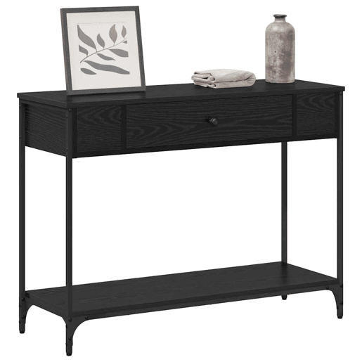 Mesa Consola - Mesa De Entrada Carvalho preto 100 x 34.5 x 75 cm Madeira processada Mesa Consola - Mesa De Entrada Carvalho preto 100 x 34.5 x 75 cm Madeira processada