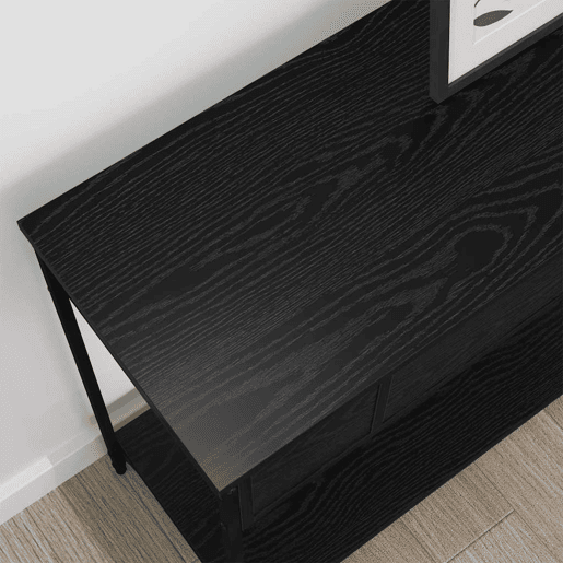 Mesa Consola - Mesa De Entrada Carvalho preto 100 x 34.5 x 75 cm Madeira processada Mesa Consola - Mesa De Entrada Carvalho preto 100 x 34.5 x 75 cm Madeira processada