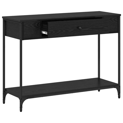 Mesa Consola - Mesa De Entrada Carvalho preto 100 x 34.5 x 75 cm Madeira processada Mesa Consola - Mesa De Entrada Carvalho preto 100 x 34.5 x 75 cm Madeira processada