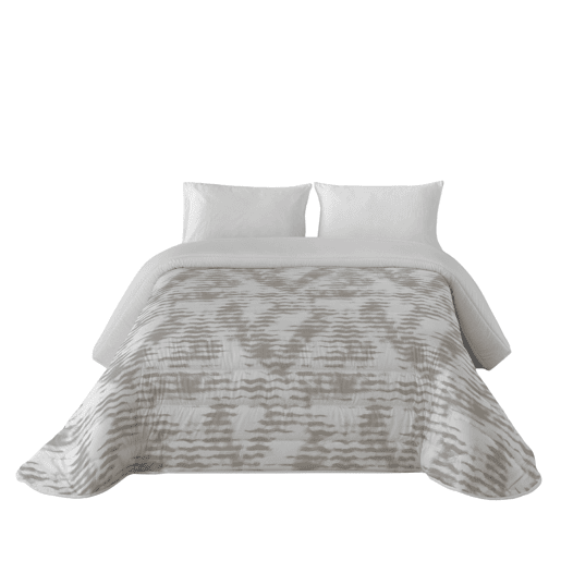 SANDAL - Edredom Nórdico Estampado - Ótimo Conforto e Acolchoamento Extra Macio - Peso 300 Gramas com Toque de Pena - Cama 180 - WAVES STONE