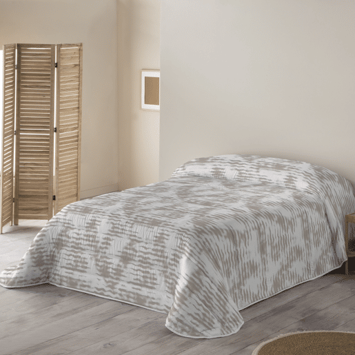 SANDAL - Edredom Nórdico Estampado - Ótimo Conforto e Acolchoamento Extra Macio - Peso 300 Gramas com Toque de Pena - Cama 90 - WAVES STONE