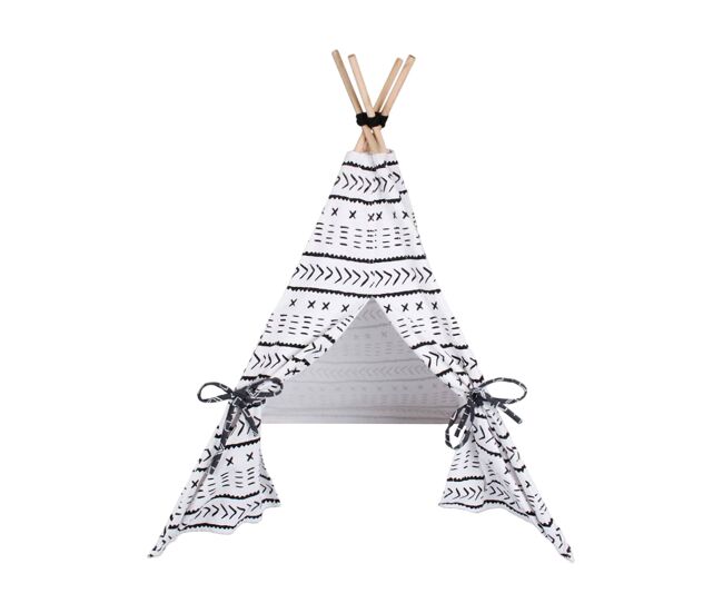Well home carpa-tipi para mascotas de lona 56x56x74cm