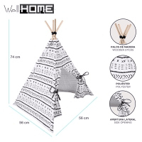 Tenda Tenda para Animais de Estimação Well Home 56x56x74cm