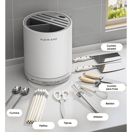 Organizador de faca redondo com slot universal