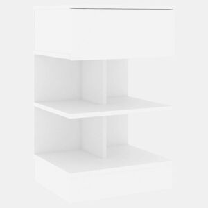 Mesa De Cabeceira - Mesinha De Cabeceira 40x35x65 cm derivados de madeira branco