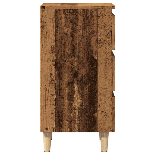 Mesa De Cabeceira - Mesinha De Cabeceira madeira velha 40x35x69 cm madeira trabalhada