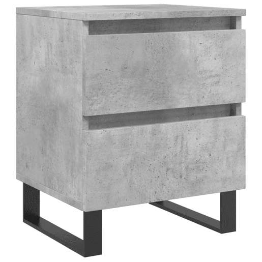 Mesa De Cabeceira - Mesinha De Cabeceira 40x35x50cm derivados madeira cinzento cimento