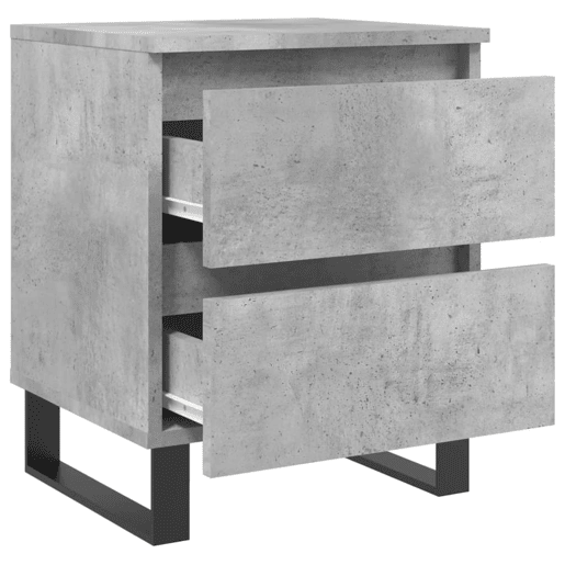 Mesa De Cabeceira - Mesinha De Cabeceira 40x35x50cm derivados madeira cinzento cimento