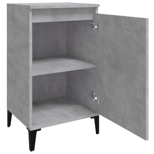 Mesa De Cabeceira - Mesinha De Cabeceira 40x35x70 cm derivados madeira cinza cimento