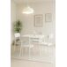 DUPI Conjunto Mesa y 4 sillas New XOBE Fabricado con Metal y MDF DUPI Conjunto Mesa y 4 sillas New XOBE Fabricado con Metal y MDF Blanco