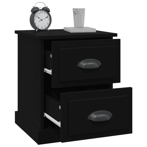 Mesa De Cabeceira - Mesinha De Cabeceira 39x39x47,5 cm derivados de madeira preto