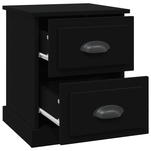 Mesa De Cabeceira - Mesinha De Cabeceira 39x39x47,5 cm derivados de madeira preto