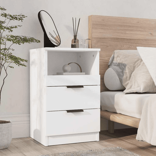 Mesa De Cabeceira - Mesinha De Cabeceira derivados de madeira branco