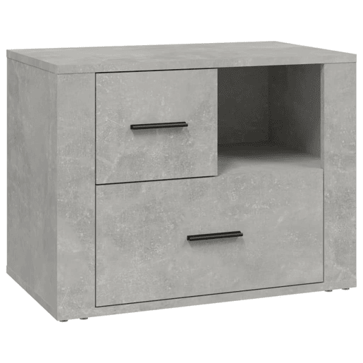 Mesa De Cabeceira - Mesinha De Cabeceira 60x36x45 cm derivados madeira cinza cimento