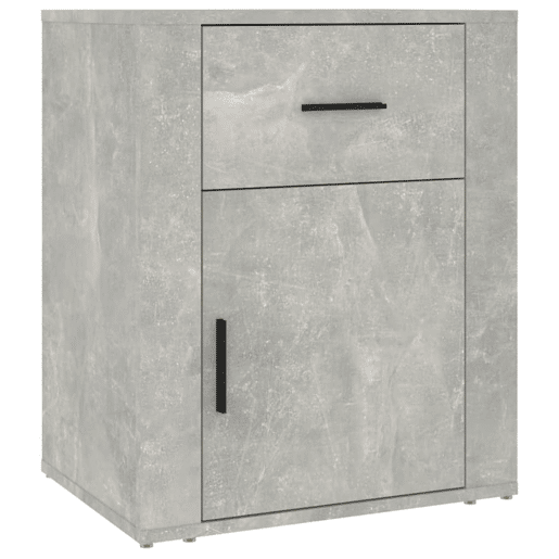 Mesa De Cabeceira - Mesinha De Cabeceira 50x36x60 cm derivados madeira cinza cimento