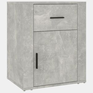 Mesa De Cabeceira - Mesinha De Cabeceira 50x36x60 cm derivados madeira cinza cimento