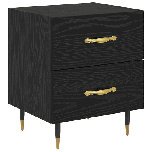 Mesa De Cabeceira - Mesinha De Cabeceira Carvalho preto 40 x 35 x 47,5 cm