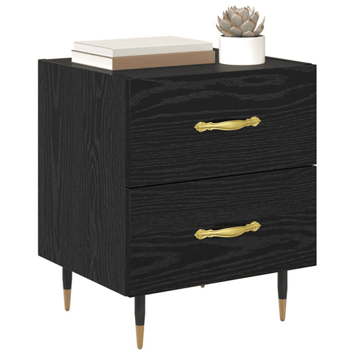 Mesa De Cabeceira - Mesinha De Cabeceira Carvalho preto 40 x 35 x 47,5 cm