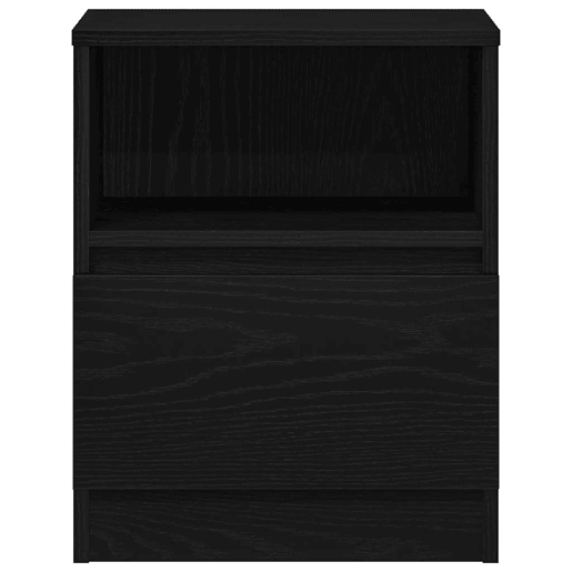 Mesa De Cabeceira - Mesinha De Cabeceira com gaveta Carvalho preto 40 x 40 x 50 cm