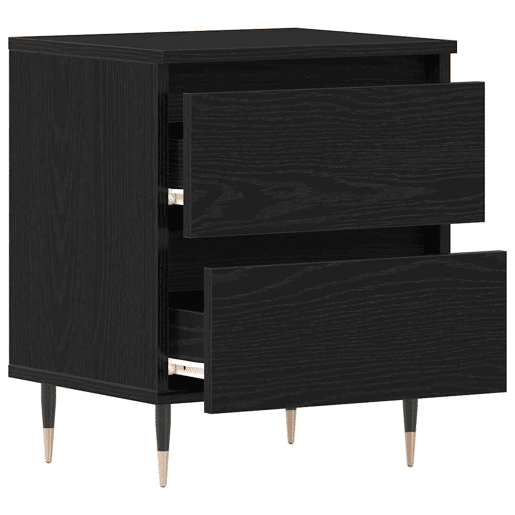 Mesa De Cabeceira - Mesinha De Cabeceira com gaveta Carvalho preto 40 x 35 x 50 cm