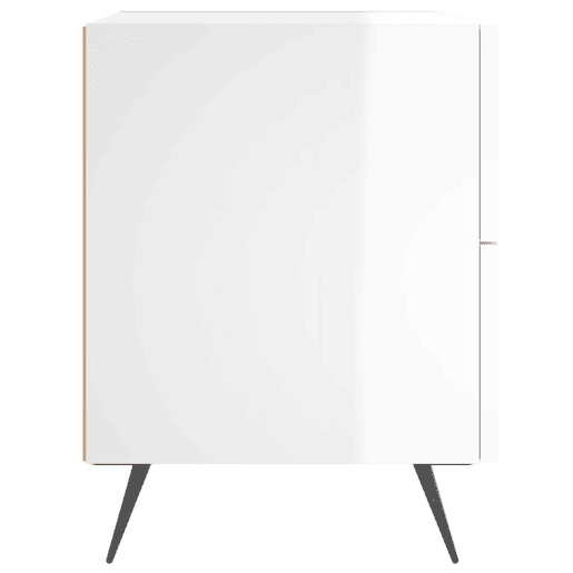 Mesa De Cabeceira - Mesinha De Cabeceira derivados de madeira branco brilhante