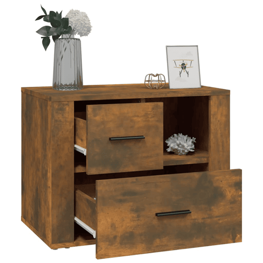 Mesa De Cabeceira - Mesinha De Cabeceira 60x36x45 cm derivados madeira carvalho fumado