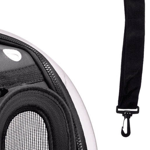 WELL HOME - Pequeno transportador dobrável para animais de estimação 37x7,5x22 Preto