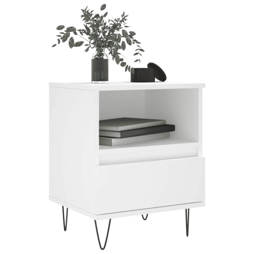 Mesa De Cabeceira - Mesinha De Cabeceira 40x35x50 cm derivados de madeira branco