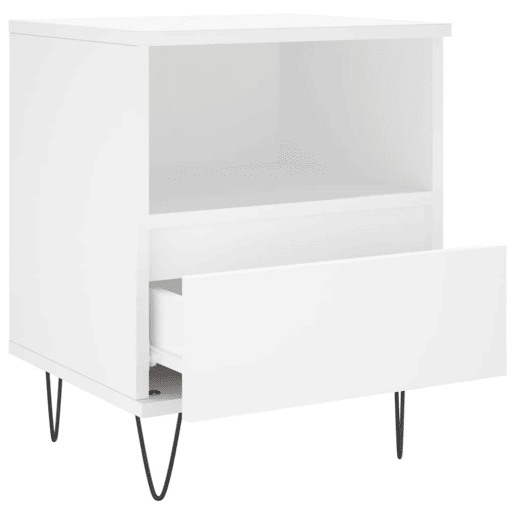 Mesa De Cabeceira - Mesinha De Cabeceira 40x35x50 cm derivados de madeira branco