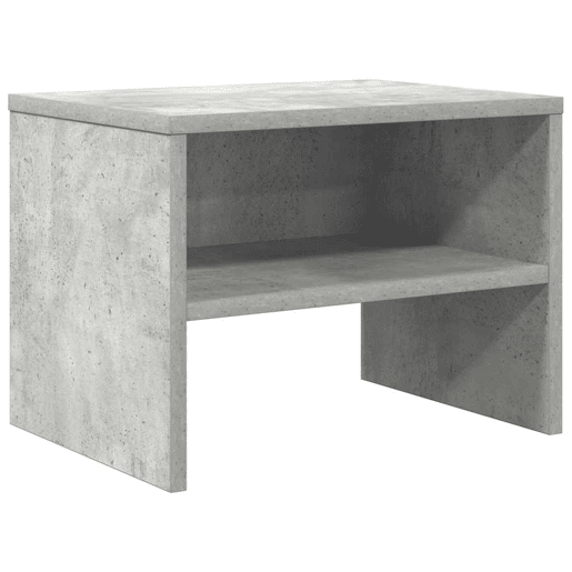 Mesa De Cabeceira - Mesinha De Cabeceira 40x30x30 cm contraplacado cinzento cimento