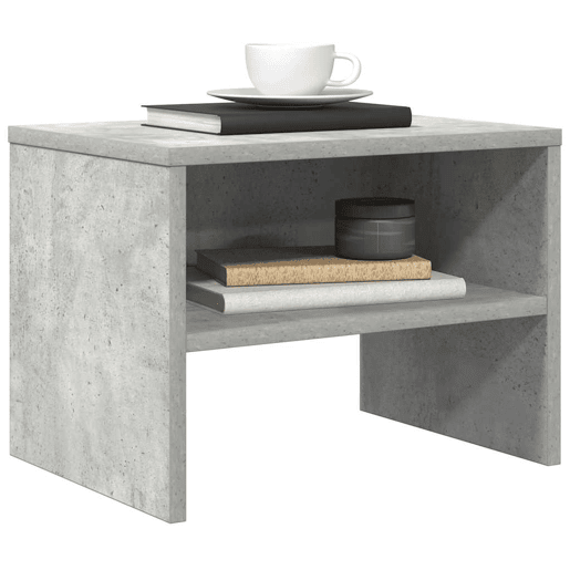 Mesa De Cabeceira - Mesinha De Cabeceira 40x30x30 cm contraplacado cinzento cimento