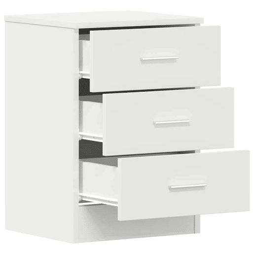 Mesa De Cabeceira - Mesinha De Cabeceira 38x35x56 cm derivados de madeira branco