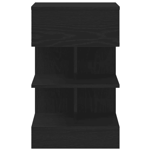 Mesa De Cabeceira - Mesinha De Cabeceira com gaveta Carvalho preto 40 x 35 x 65 cm