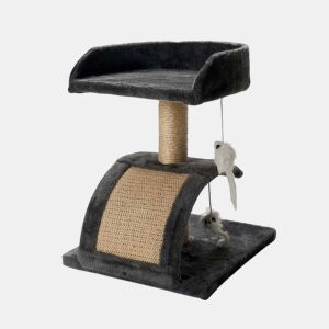 WELL HOME - Árvore para gatos com arranhadores de sisal, plataforma e canil 31x12x34,5cm
